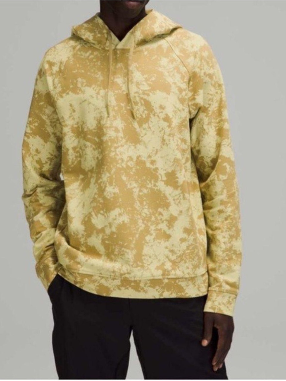 Men's Lululemon Lightweight Hooded Pullover Sweatshirt - Yellow Green